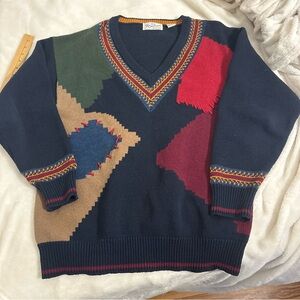Vintage 90s grandpa knit sweater